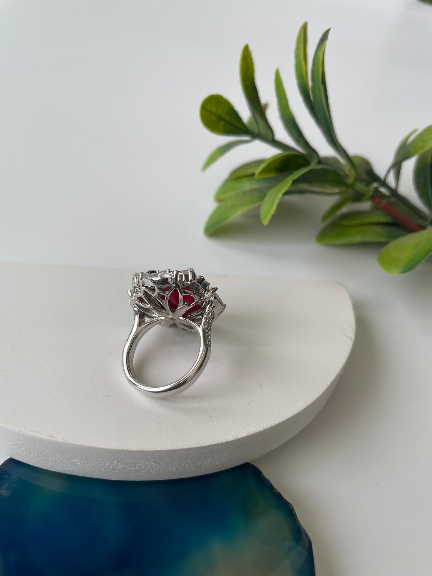 Colored Stone Zircon Ring