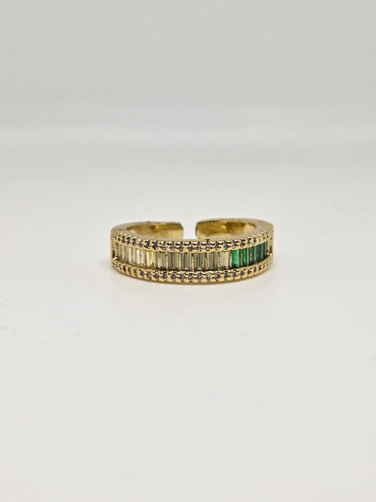 Cascading Shaded Zircon Ring