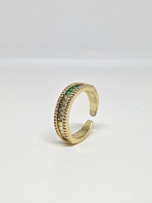 Cascading Shaded Zircon Ring