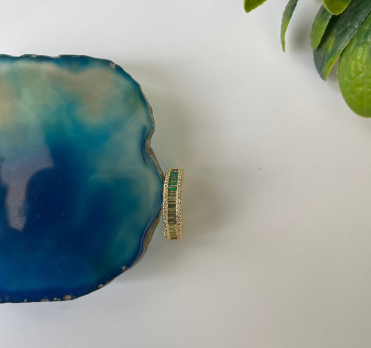 Cascading Shaded Zircon Ring