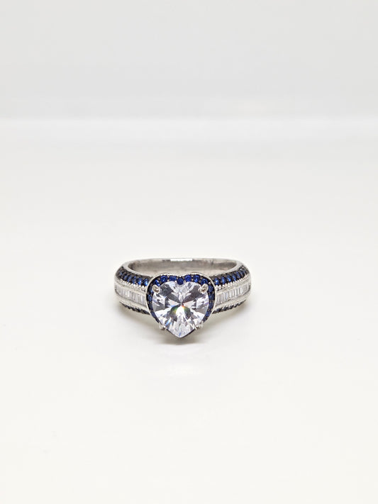 Heart Shaped Solitaire Zircon Ring