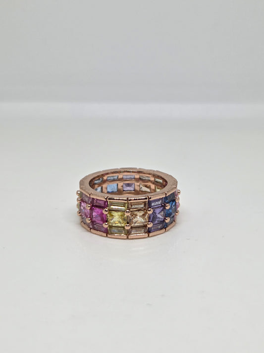 Multi Stone Everyday Zircon Ring