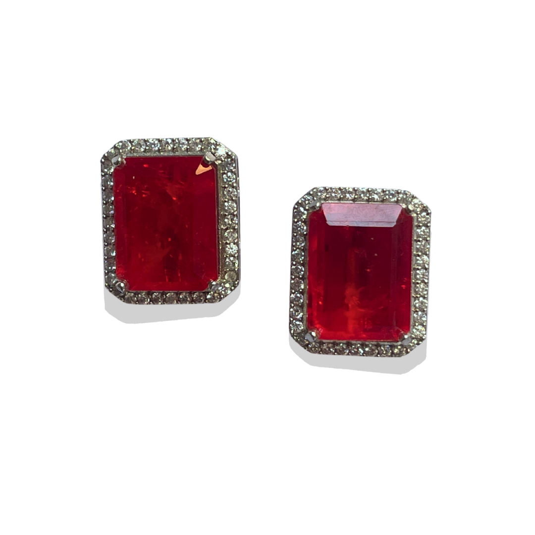 Emerald Doublet Studs