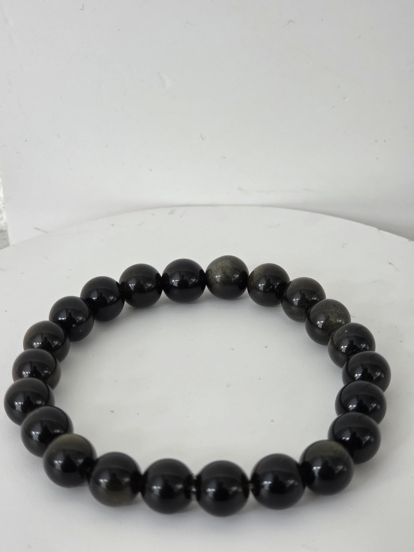 Black Beaded Bracelet
