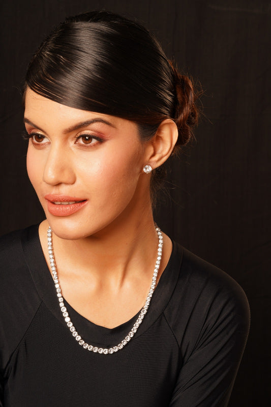 Classic Finish Zircon Necklace Sets