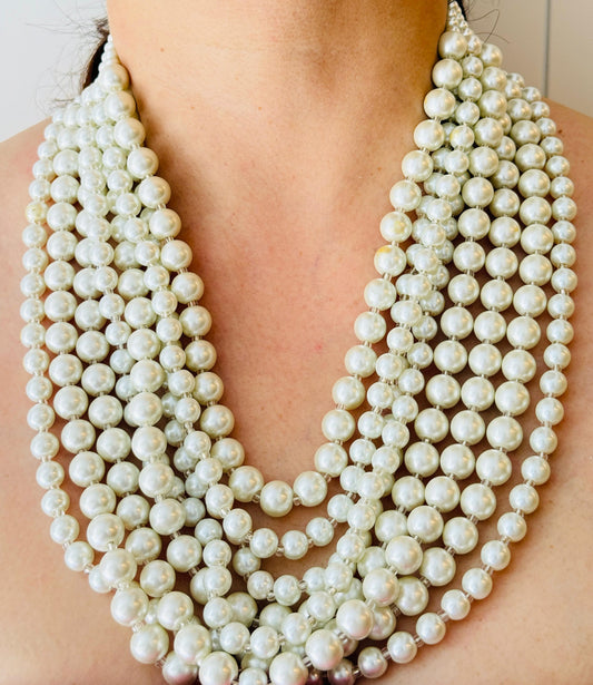 Pearl Layered Necklace Set