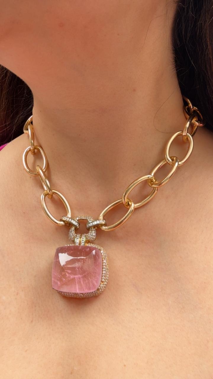 Chunky Chained Doublet Necklace
