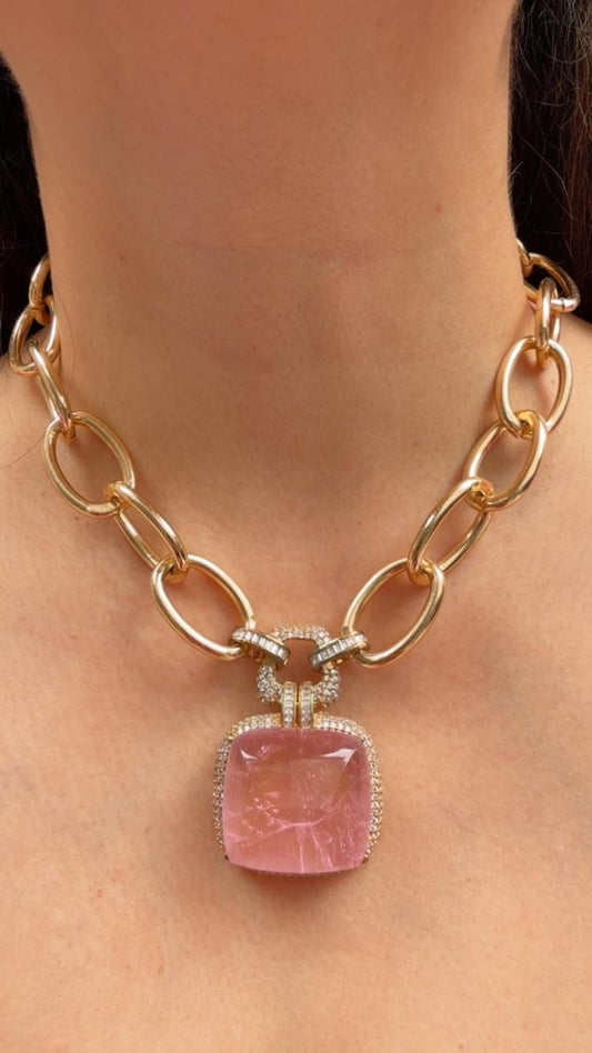 Chunky Chained Doublet Necklace