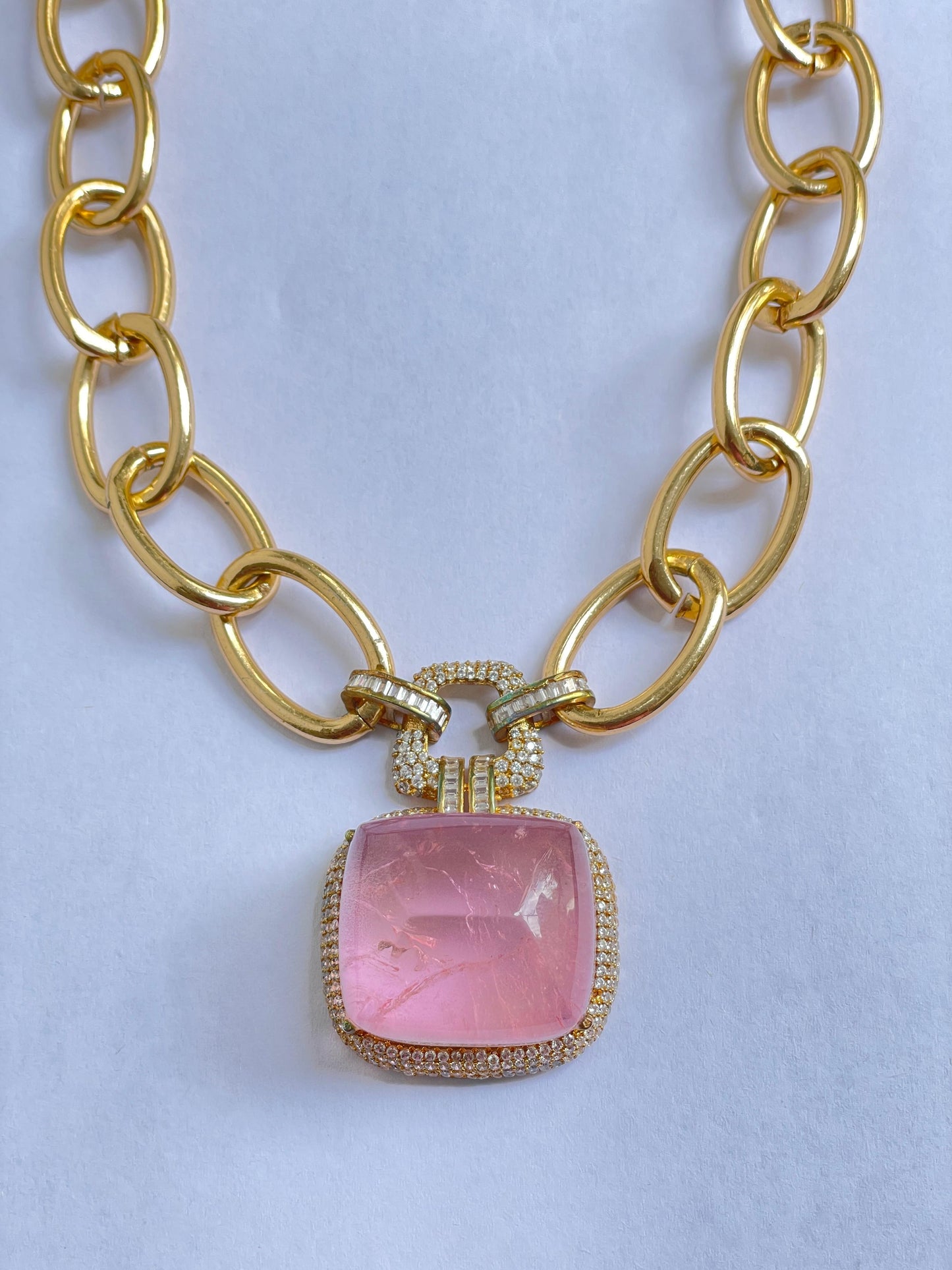Chunky Chained Doublet Necklace