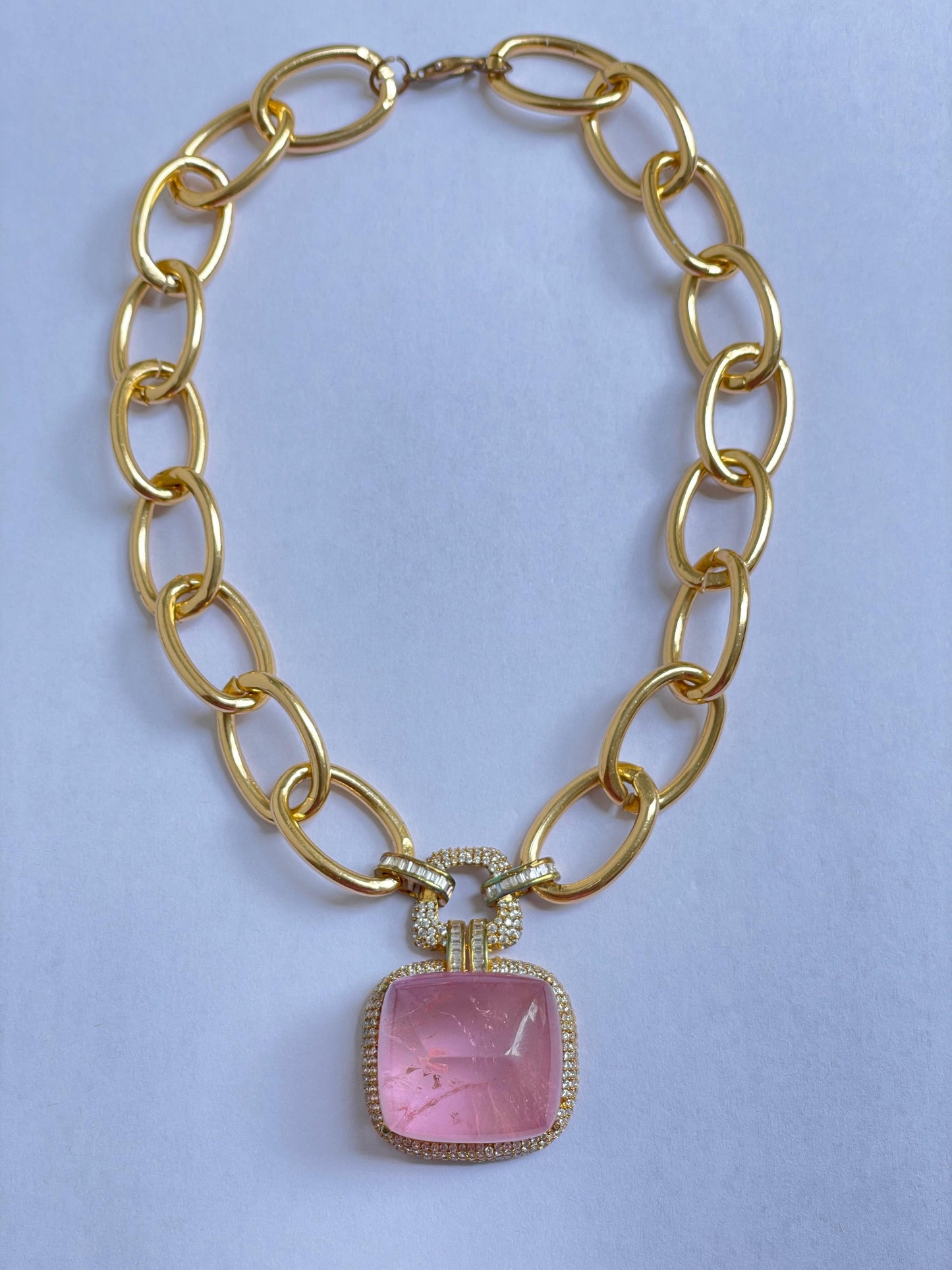 Chunky Chained Doublet Necklace
