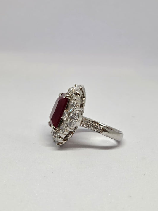 Colored Stone Zircon Ring