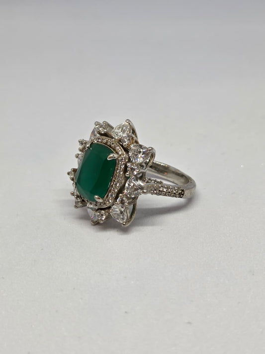 Sparkly Colorstone Zircon Ring