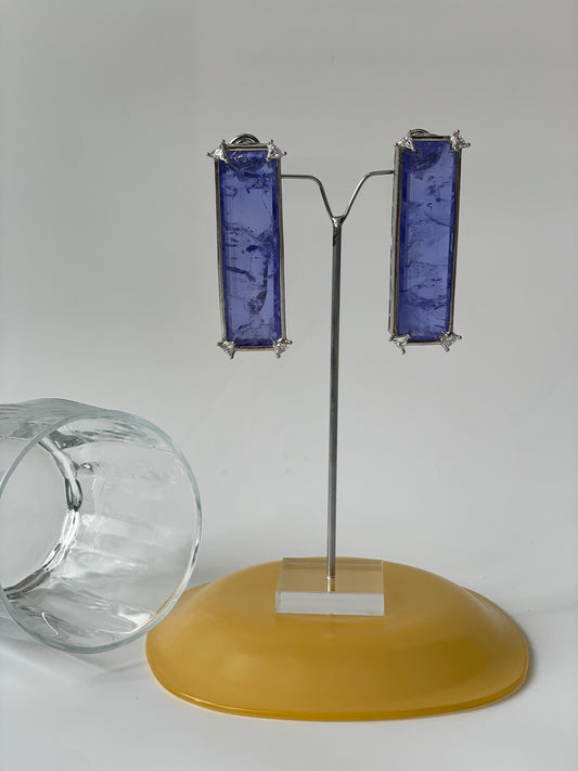 Unique Cut Elongated Doublet EarringsStudio6Jewels