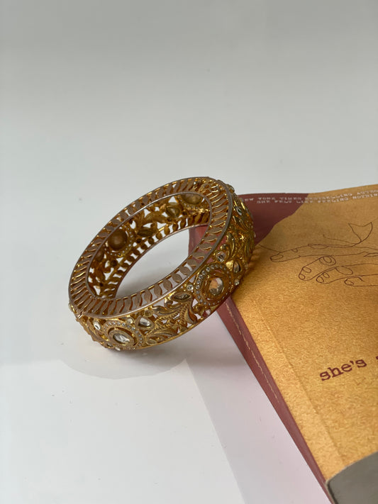 Temple Filigree Gold Plated BangleStudio6Jewels