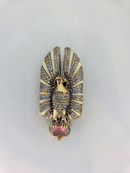 Gold Plated Eagle Statement Brooch