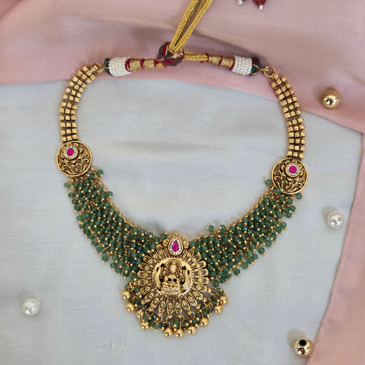 Temple Beaded Choker Necklace Set