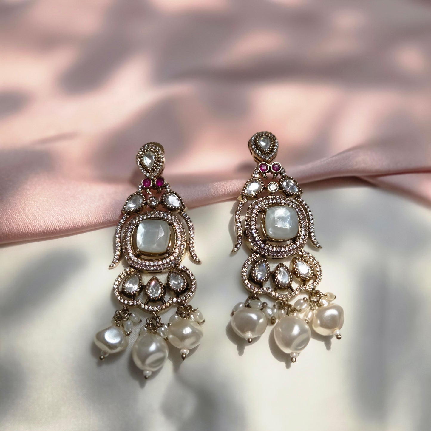 Pearl Polki Bridal Choker Set