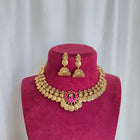 Temple Coin Lakshmi Necklace Set