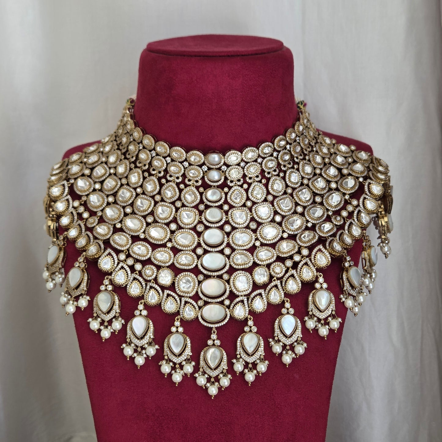 Royal Kundan Polki Choker Necklace Set