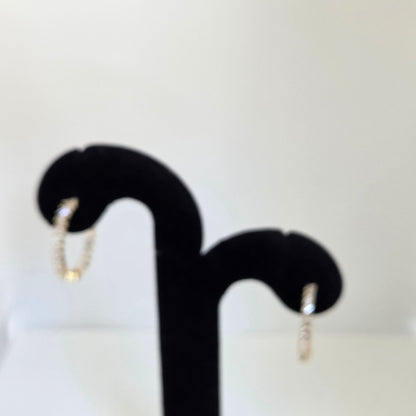 Crystal Baguette Hoops
