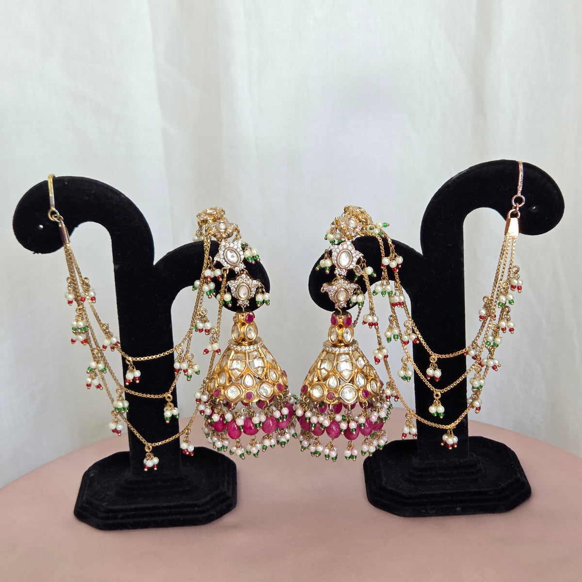 Kundan Jhumka Earrings