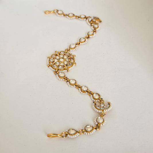 Pearl Kundan Sheeshphool