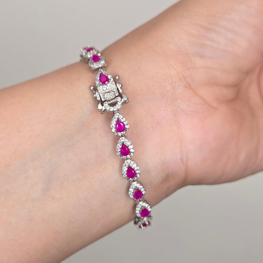 Tear Drop Zircon Bracelet