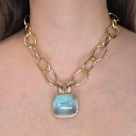 Chunky Chained Doublet Necklace