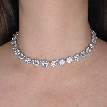 Classic Solitaire CZ Necklace Set
