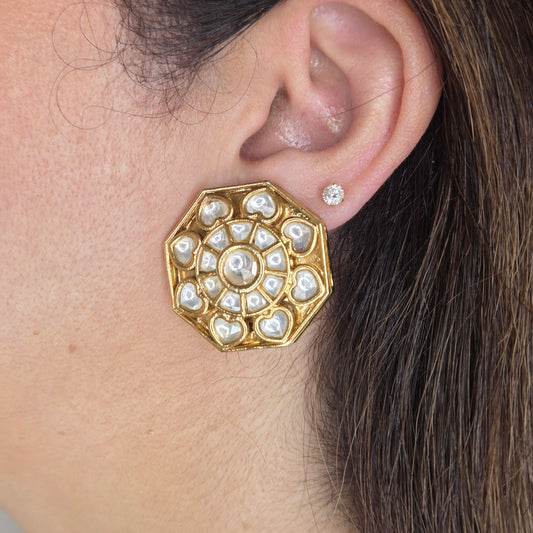 Geometric Kundan Studs