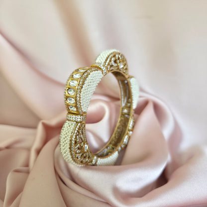Pearl Kundan Heritage Bangle