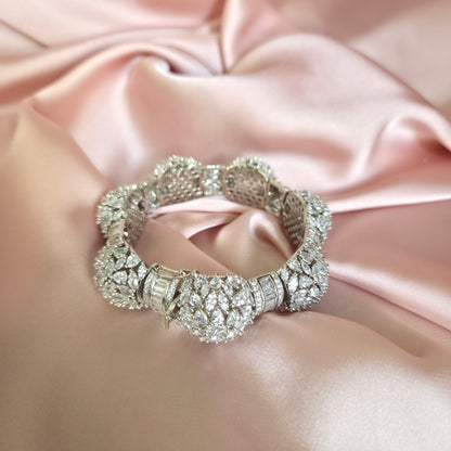 Crystal Bloom Faux Diamond Bracelet