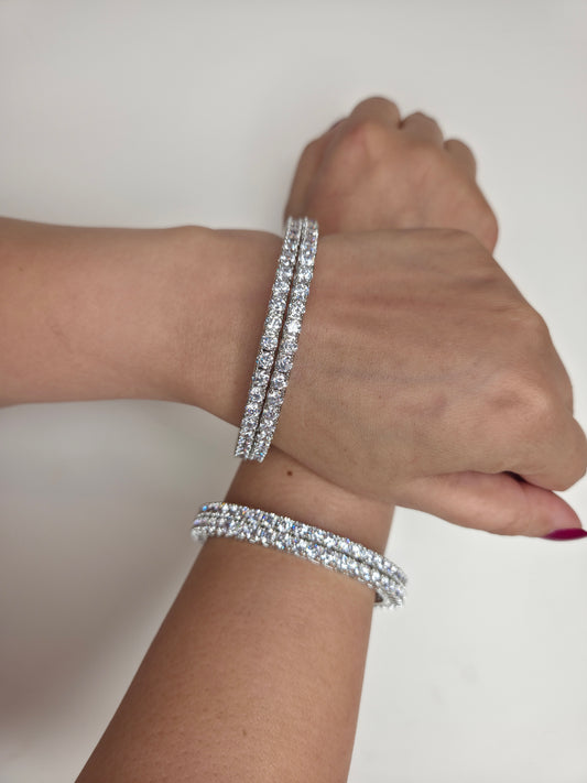 Eternal Sparkle Zircon Bangle Set of Four