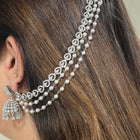 Pearl & Crystal Triple-Layer Ear Chain