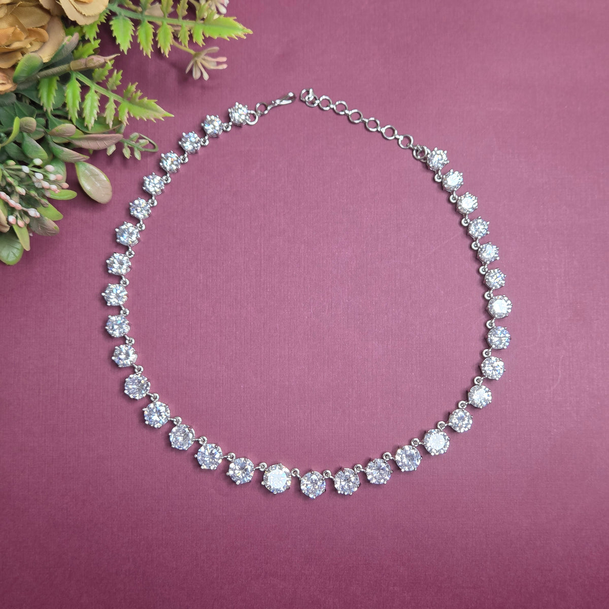 Classic Solitaire CZ Necklace Set