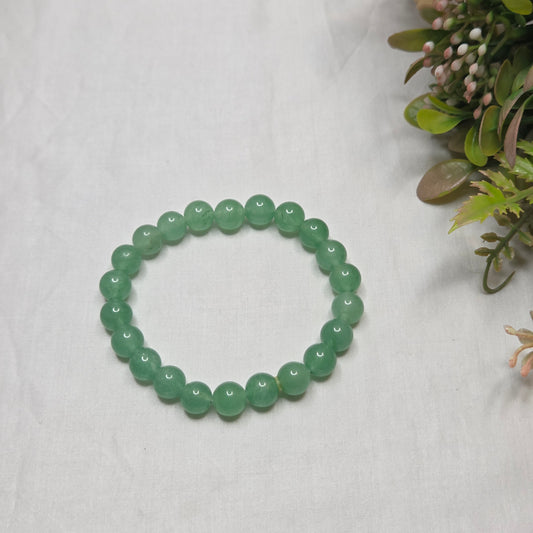 Green Stone Beaded Bracelet