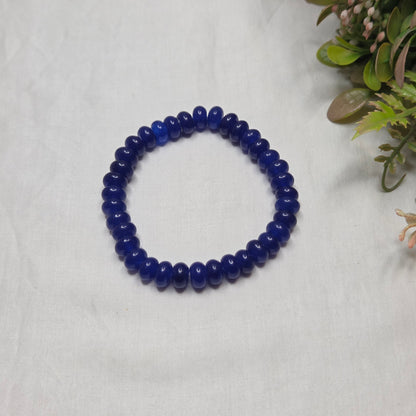 Deep Blue Beaded Bracelet