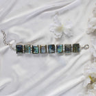 Emerald Cut Doublet Labradorite Bracelet