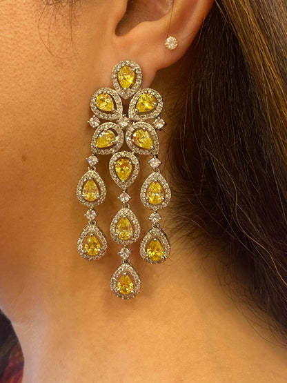 Coloured Zircon Danglers