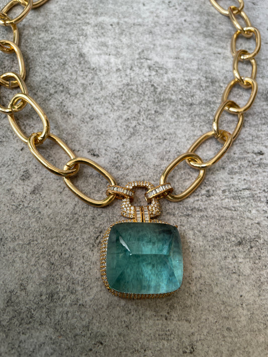 Chunky Chained Doublet Necklace