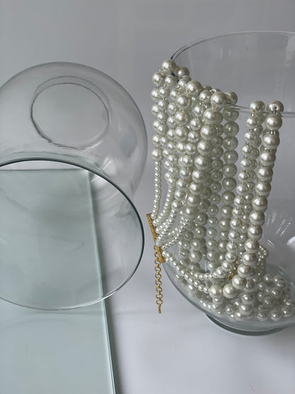 Pearl Layered Necklace Set