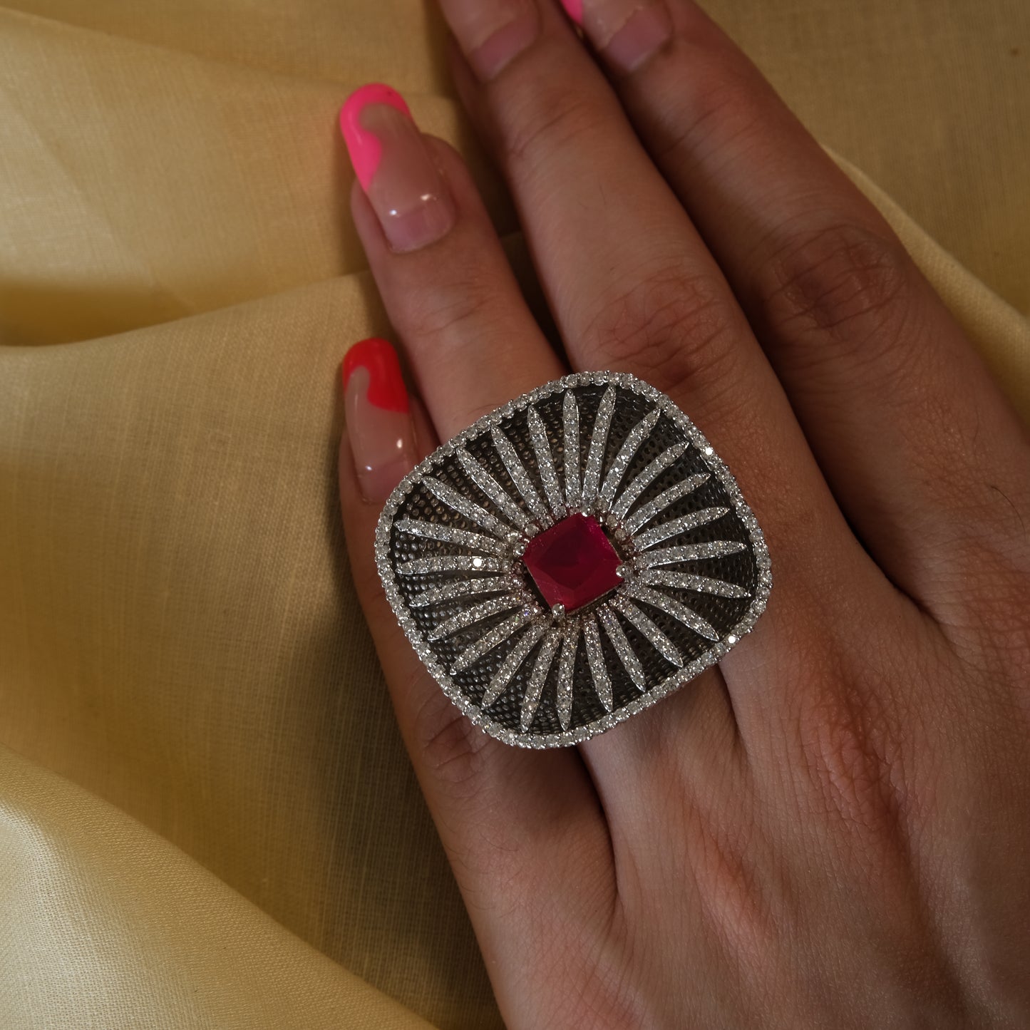 Crimson Stone Ring