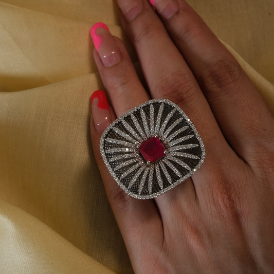 Crimson Stone Ring
