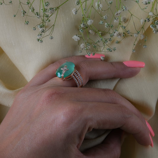 Coloured Stone Cocktail Ring