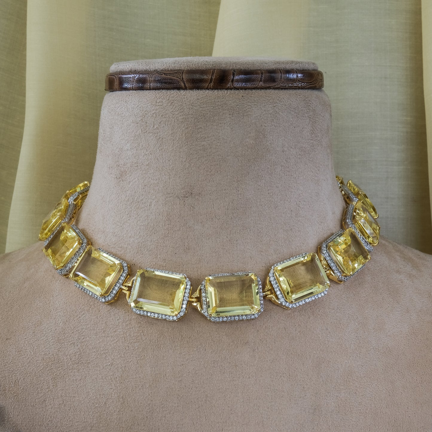 Semi Precious Doublet Crystal Necklace Set