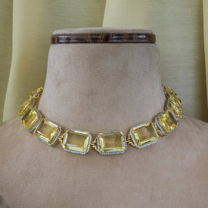 Semi Precious Doublet Crystal Necklace Set