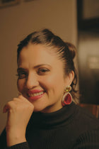 Doublet Dangler Earrings with Stone Details