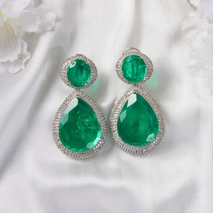 Doublet Dangler Earrings with Stone Details