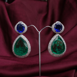 Doublet Dangler Earrings with Stone Details