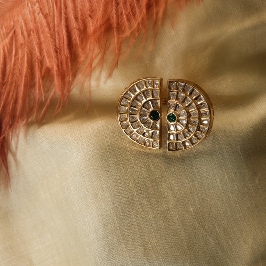 Kundan Adjustable Ring